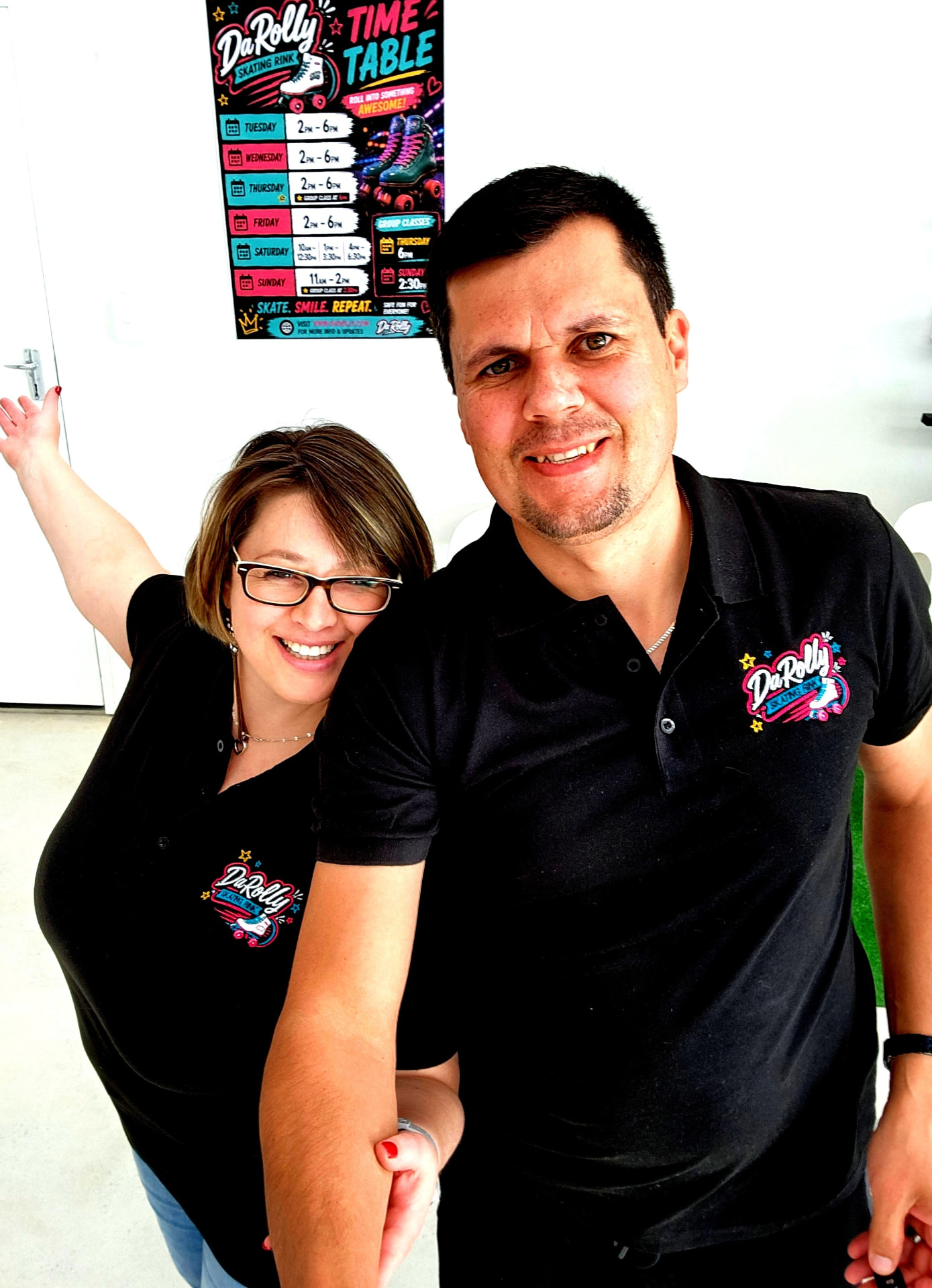 Da Rolly Skating Rink team welcoming you to the rink